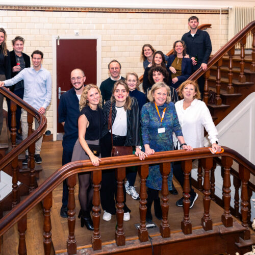 Medewerkers van Issuemakers in De Balie in Amsterdam