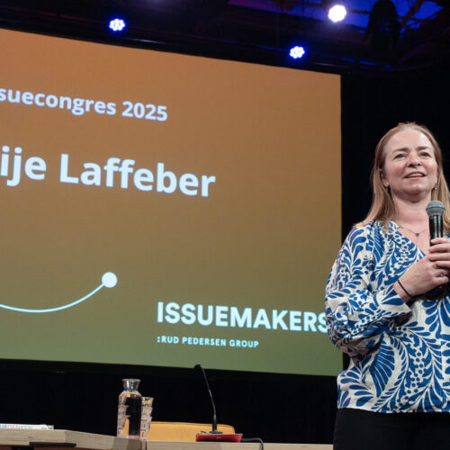 Marije Laffeber, managing director Issuemakers. Nederland Amsterdam 23 januari 2025. Issuecongres 2025 in De Balie. Foto: Jan Boeve