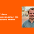 Daan Bos: "ruimtelijke ordening moet een verkiezingsthema worden"
